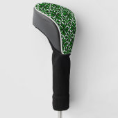 Wüste-Blume im Green Golf Head Cover Headcover (angewinkelt)