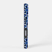 Wüste-Blume in Blau iPhone Hülle (Rechte Seite)