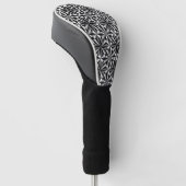 Wüste Blume in Gray Golf Head Cover Headcover (angewinkelt)