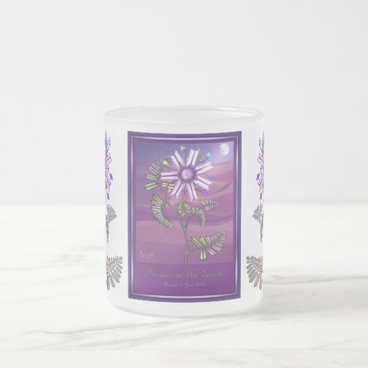 Wüste Blume Mattglastasse (Mittel)