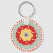 Wüste Blume Schlüsselanhänger (Vorderseite)