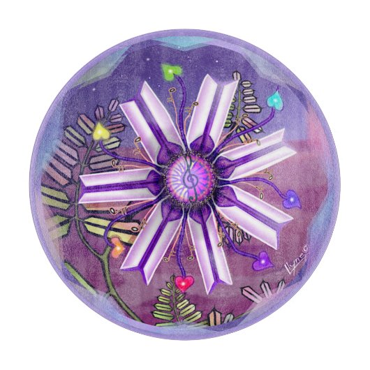 Wüste Blume Schneidebrett (Vorderseite)