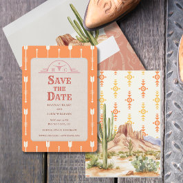 Wüste Blume Western Hochzeitssache Speichern Sie d