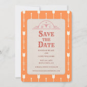 Wüste Blume Western Hochzeitssache Speichern Sie d (Vorderseite)