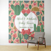 Wüste Blush Pink Girl Babydusche Wandteppich (Beispiel)