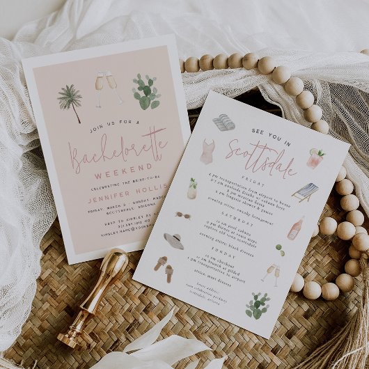 Wüste Boho Bachelorette Wochenende Ausflug Einladung