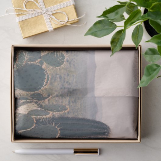 Wüste Boho LandschaftsFoto Arizona-Kaktus-| Seidenpapier (Geschenk)