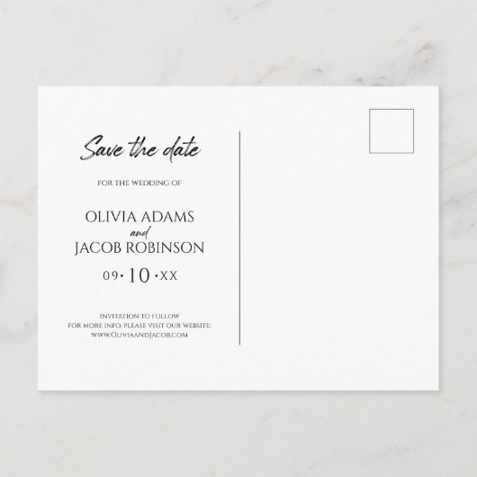 Wüste | Boho Save the Date Karte (Rückseite)