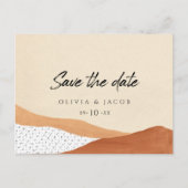 Wüste | Boho Save the Date Karte (Vorderseite)