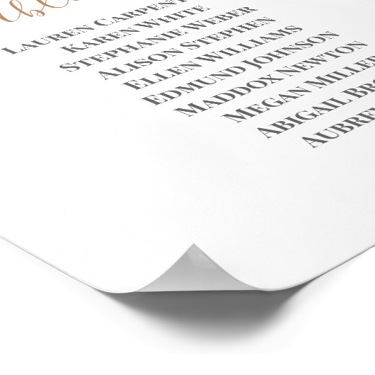 Wüste boho schicke Hochzeitssattelkarte Poster (Ecke)