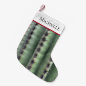 Wüste Botanischer Grüner Kaktus Kleiner Weihnachtsstrumpf (Vorderansicht (hängend))