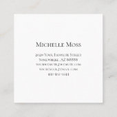 Wüste Botanischer Kaktus Innenarchitekt Quadratische Visitenkarte (Rückseite)