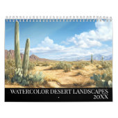 Wüste Cacti Landschaften Kalender (Titelbild)