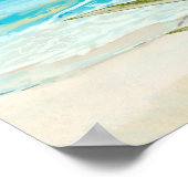 Wüste Cactus Beach Sea Seascape Aquareal Agave Poster (Ecke)