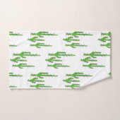 Wüste Cactus Christmas Lights Red White Badhandtuch Set (Handtuch)