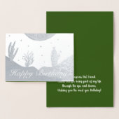 Wüste Cactus Dune and Doodles Birthday Folienkarte (Anzeige)