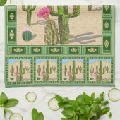 Wüste Cactus Küchentuch (Gefaltet)