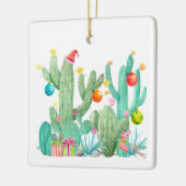 Wüste Cactus Southwest Christmas Holiday Keramikornament (Links)