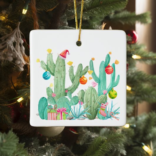 Wüste Cactus Southwest Christmas Holiday Keramikornament