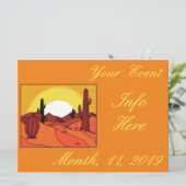 Wüste Cactus Sunset Thunder_Cove (Stehend Vorderseite)