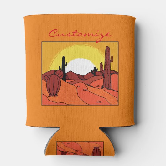 Wüste Cactus Sunset Thunder_Cove Dosenkühler (Rückseite)