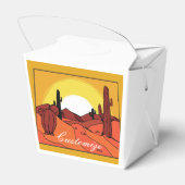 Wüste Cactus Sunset Thunder_Cove Geschenkschachtel (Rückseite)