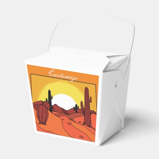 Wüste Cactus Sunset Thunder_Cove Geschenkschachtel (Vorderseite)