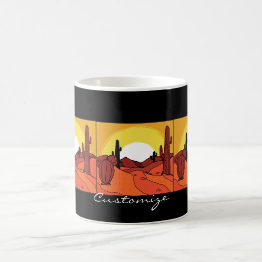 Wüste Cactus Sunset Thunder_Cove Kaffeetasse (Mittel)