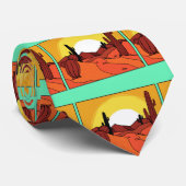 Wüste Cactus Sunset Thunder_Cove Krawatte (Gerollt)