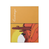Wüste Cactus Sunset Thunder_Cove Notizblock (Rotiert)