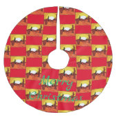 Wüste Cactus Sunset Thunder_Cove Polyester Weihnachtsbaumdecke (Vorderseite)