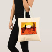 Wüste Cactus Sunset Thunder_Cove Tragetasche (Vorderseite (Produkt))