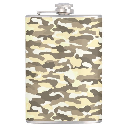 Wüste Camouflage 8 oz. Flachmann (Vorderseite)