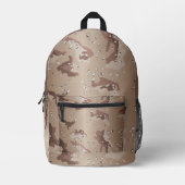 Wüste-Camouflage Bedruckter Rucksack (Vorderseite)