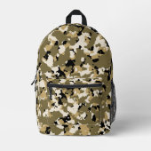 Wüste-Camouflage Bedruckter Rucksack (Vorderseite)