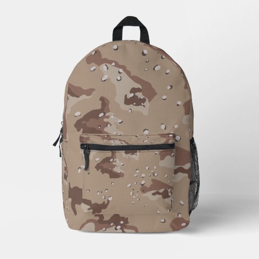 Wüste-Camouflage Bedruckter Rucksack (Vorderseite)