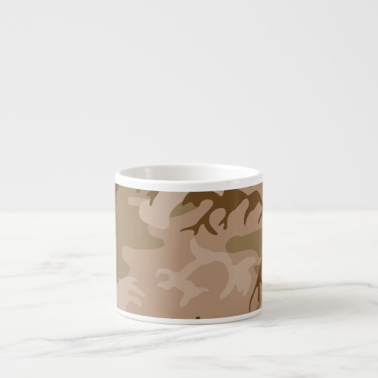 Wüste Camouflage - Brawn Camouflage Espressotasse (Vorderseite)