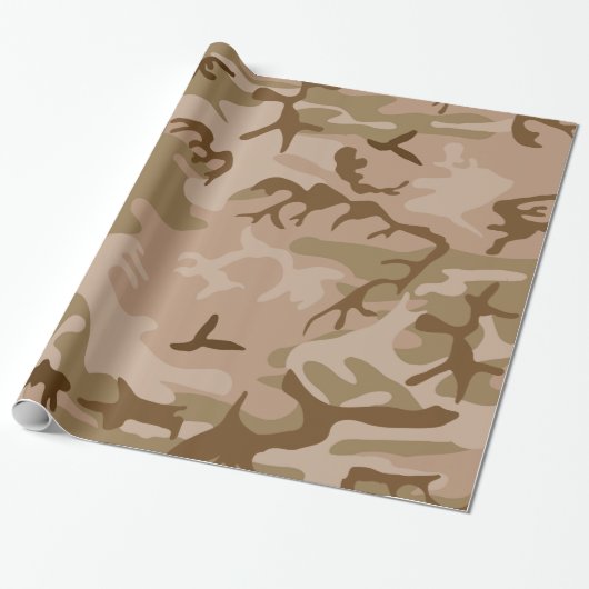 Wüste Camouflage - Brawn Camouflage Geschenkpapier (Ungerollt)