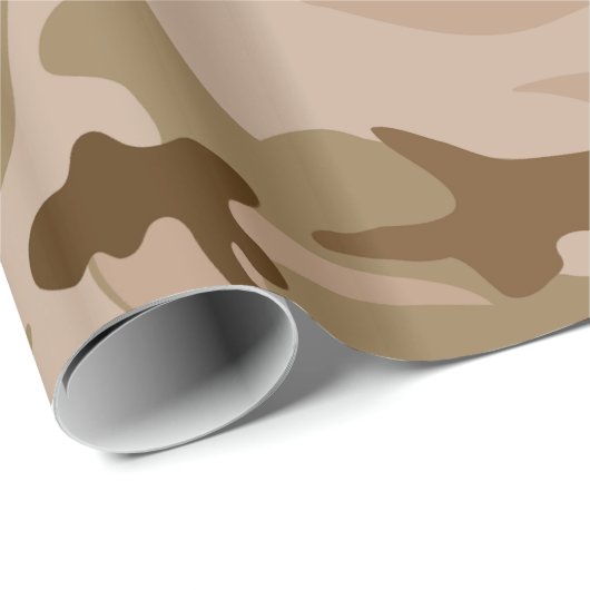 Wüste Camouflage - Brawn Camouflage Geschenkpapier (Rolleneckpunkt)