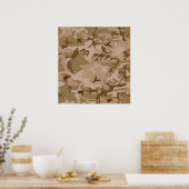 Wüste Camouflage - Brawn Camouflage Poster (Küche)