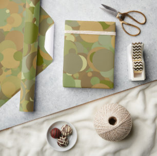 Wüste Camouflage Circle Pattern Geschenkpapier