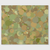Wüste Camouflage Circle Pattern Geschenkpapier (Flach)