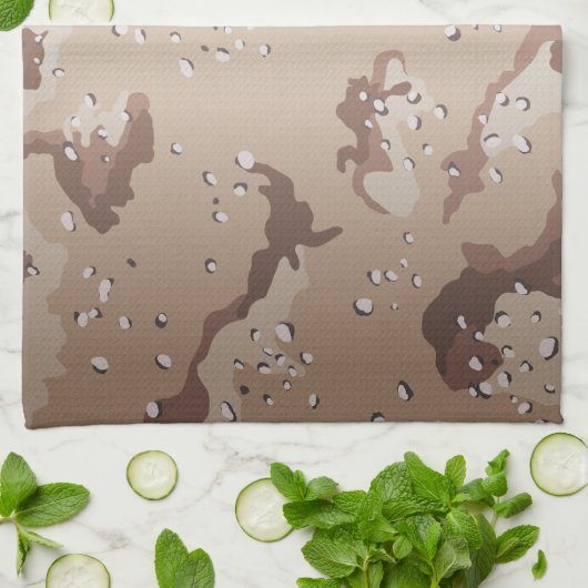 Wüste-Camouflage Geschirrtuch (Gefaltet)