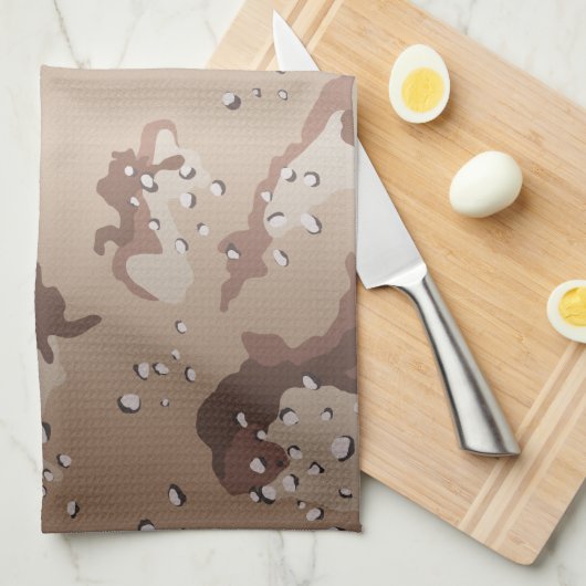 Wüste-Camouflage Geschirrtuch (Viertel Falte)