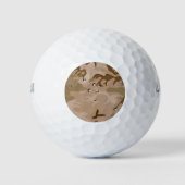 Wüste-Camouflage Golfball (Vorderseite)