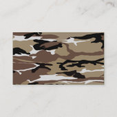 Wüste Camouflage Hundetags Visitenkarte (Rückseite)
