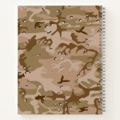 Wüste Camouflage Kies, Militär, Armee Notizblock (Rückseite)