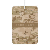 Wüste Camouflage Kieselsteine, Ihr Name, personali Autolufterfrischer (Vorderseite)