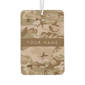 Wüste Camouflage Kieselsteine, Ihr Name, personali Autolufterfrischer (Rückseite)