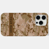 Wüste Camouflage Kieselsteine, Ihr Name, personali Case-Mate iPhone Hülle (Rückseite (Horizontal))